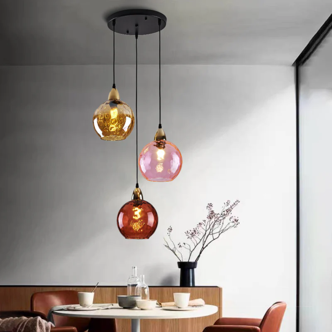 Modern Cluster Pendant Light with 3 Lamps - Cascade