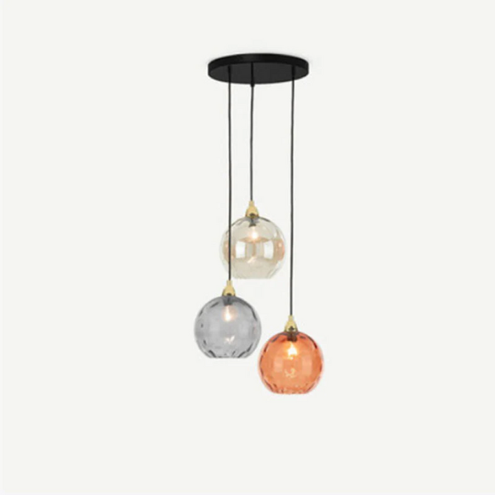 Modern Cluster Pendant Light with 3 Lamps - Cascade