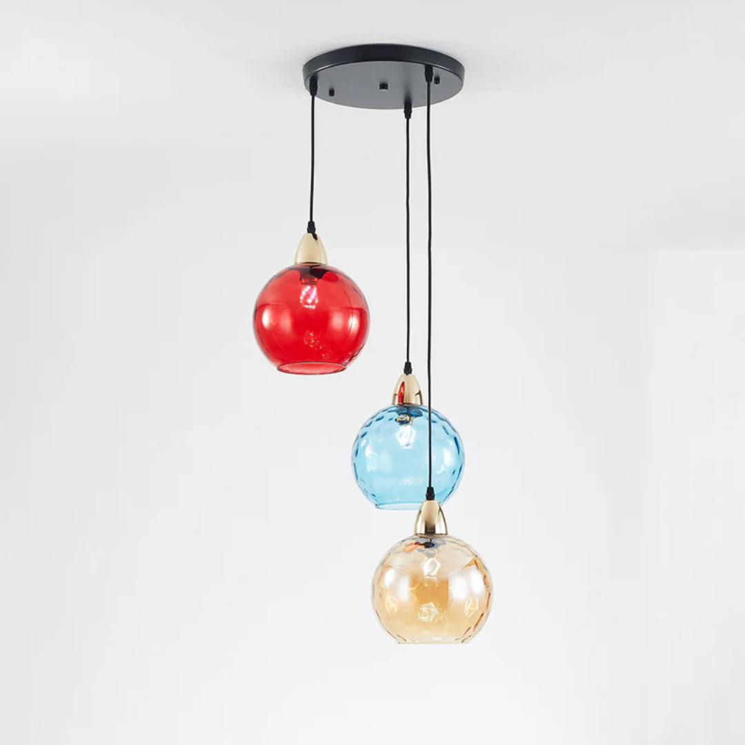 Modern Cluster Pendant Light with 3 Lamps - Cascade