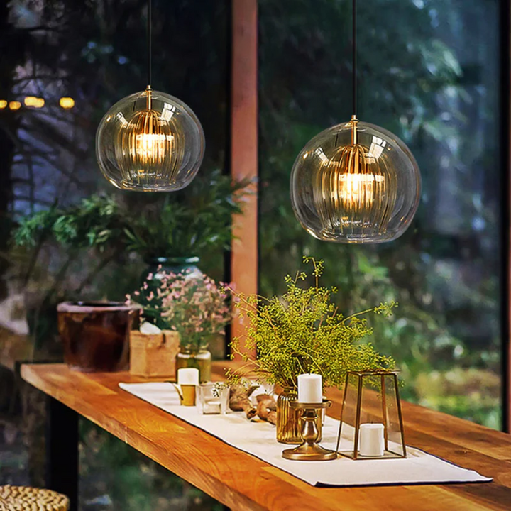 Modern Spherical LED Pendant Light - Aurora Sphere