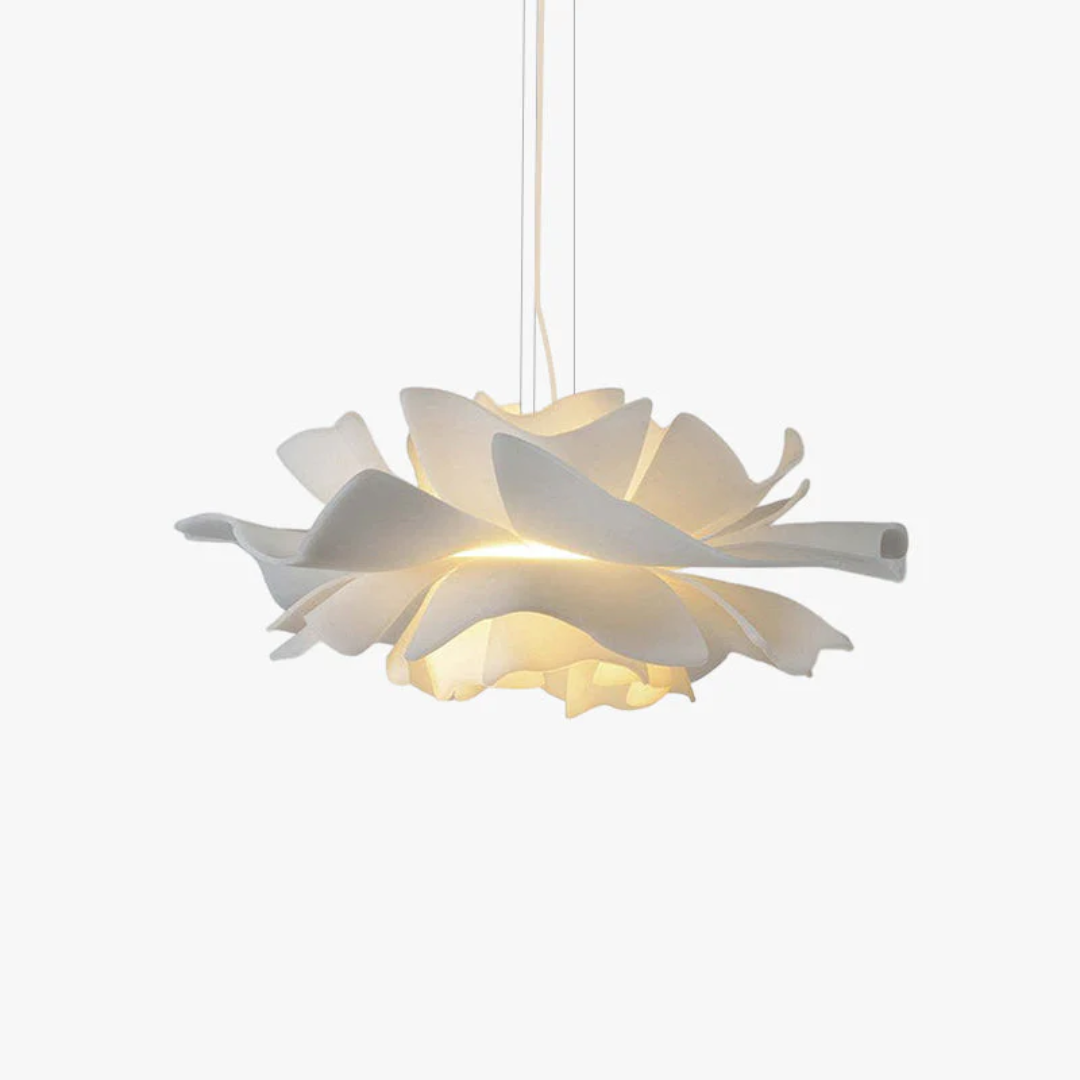 Design pendant lamp Flower White Metal - Sophia