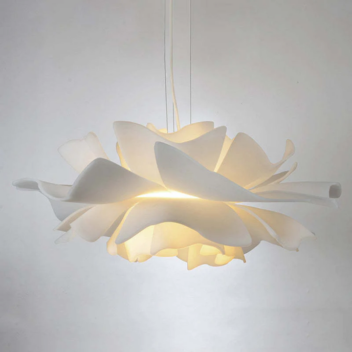 Design pendant lamp Flower White Metal - Sophia