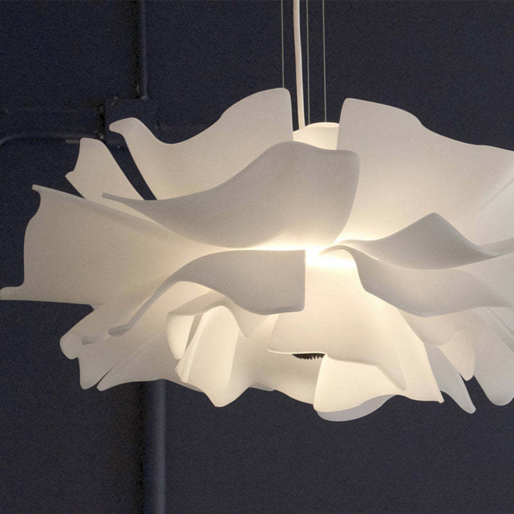 Design pendant lamp Flower White Metal - Sophia