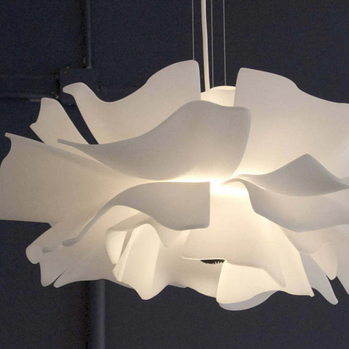 Design pendant lamp Flower White Metal - Sophia