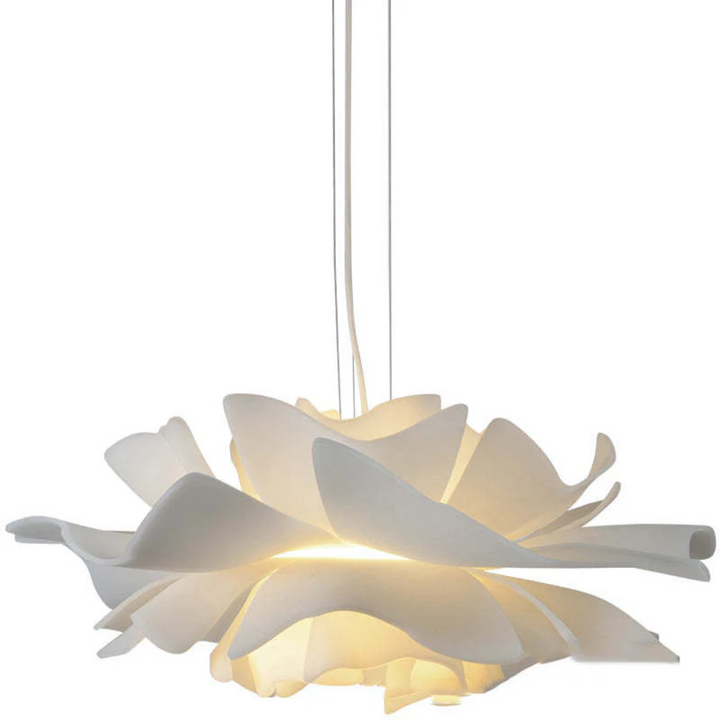 Design pendant lamp Flower White Metal - Sophia