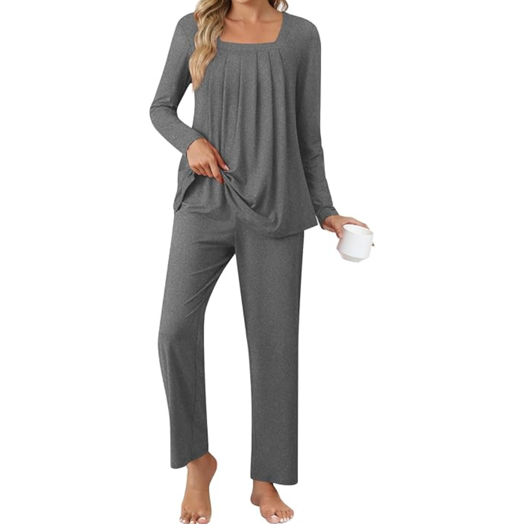 Comfy 2-Piece Lounge Pyjama with Pockets - Laetitia