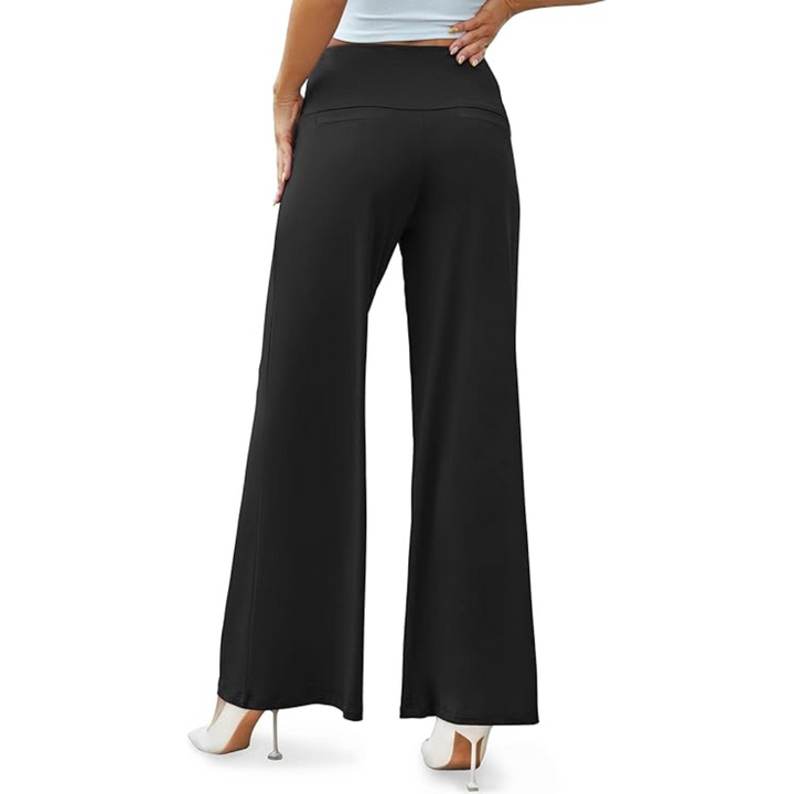 Comfortable High Waist Wide Palazzo Trousers - Oriana