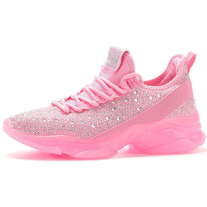 Sparkling Rhinestone Slip-On Sneakers - Elise