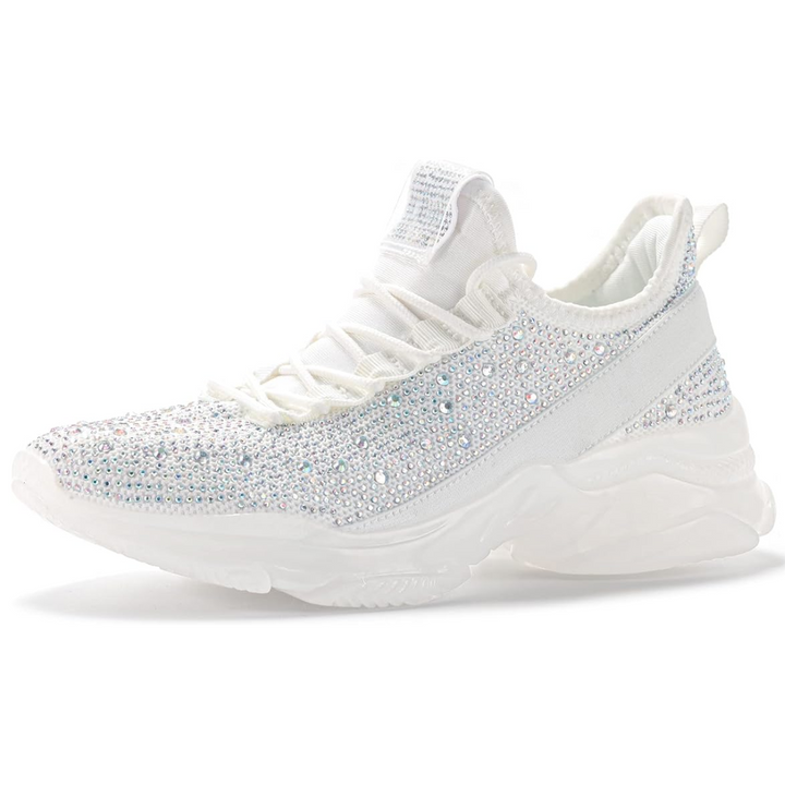 Sparkling Rhinestone Slip-On Sneakers - Elise