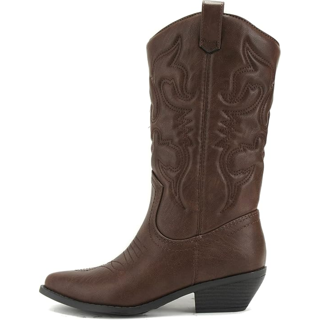 Stylish Western Pointed Cowboy Boots - Gracia