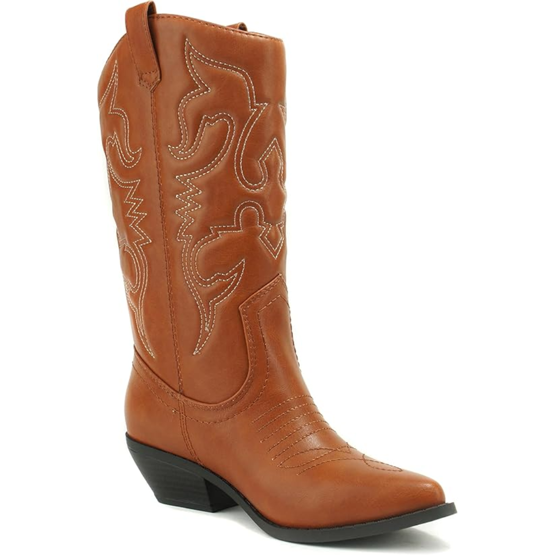 Stylish Western Pointed Cowboy Boots - Gracia