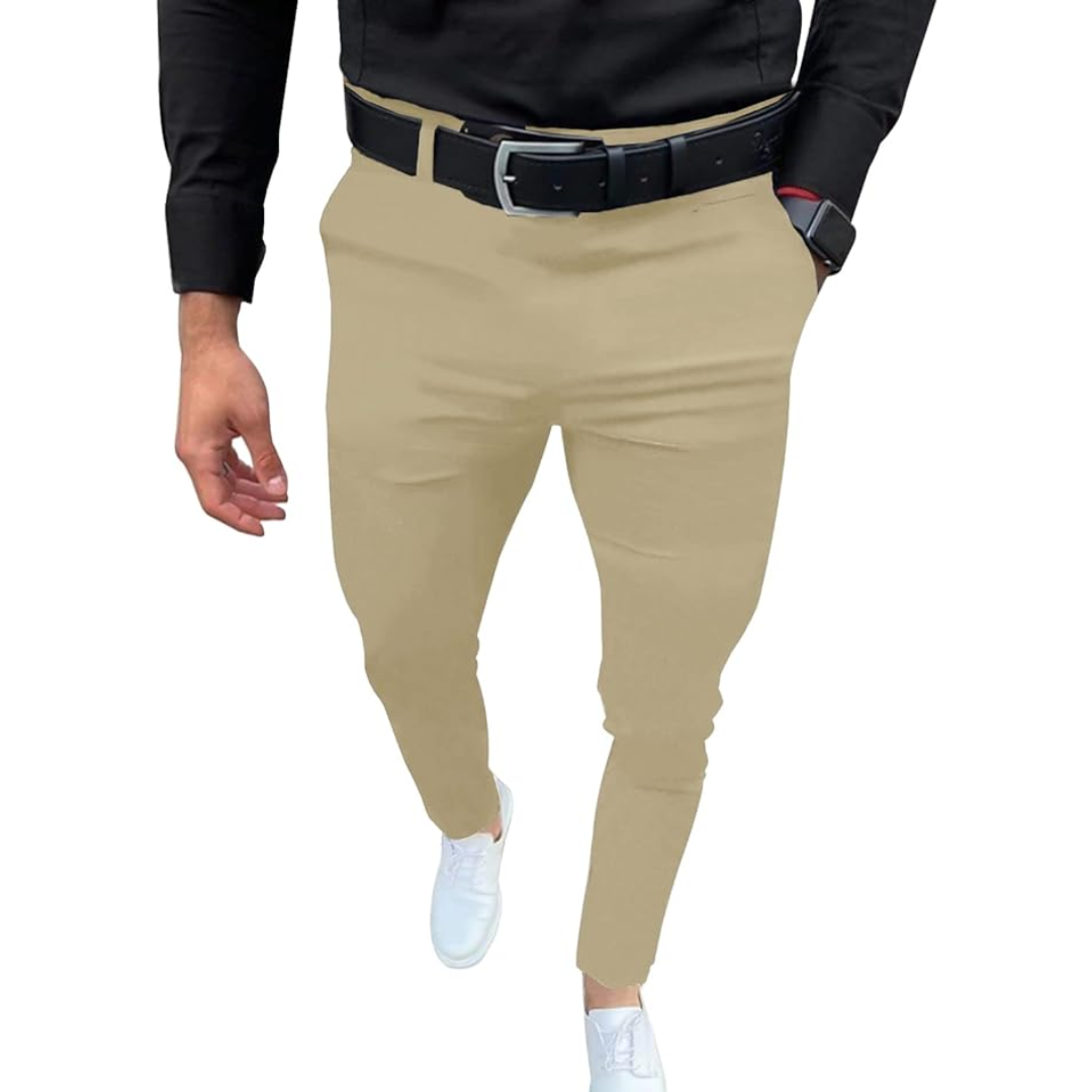 Slim Fit Stretch Men's Trousers - Boaz