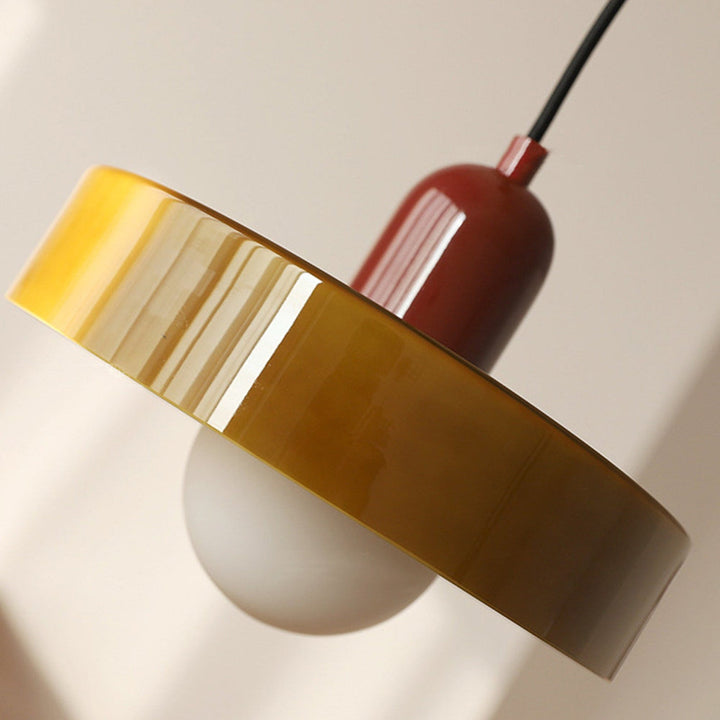 Hanging Lamp of Coloured Glass - BauLume