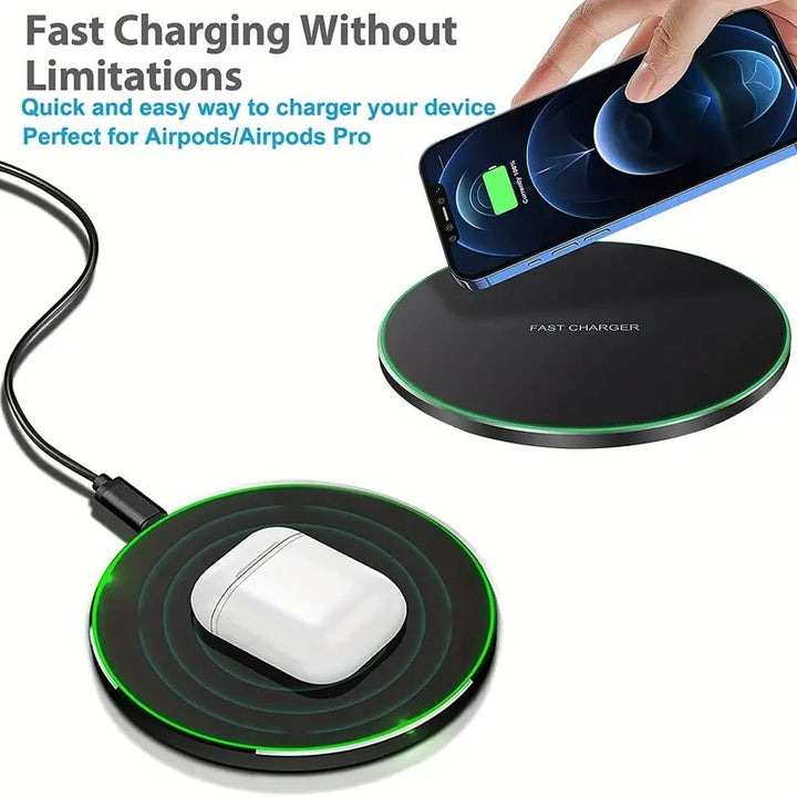 30W WIRELESS FAST CHARGER FOR IPHONE & OTHER DEVICES | INDUCTION CHARGING PAD