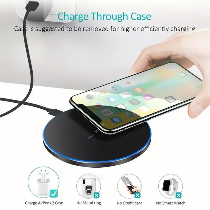 30W WIRELESS FAST CHARGER FOR IPHONE & OTHER DEVICES | INDUCTION CHARGING PAD