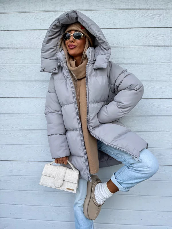 Comfortable Ladies Winter Coat - Aurora Luxe