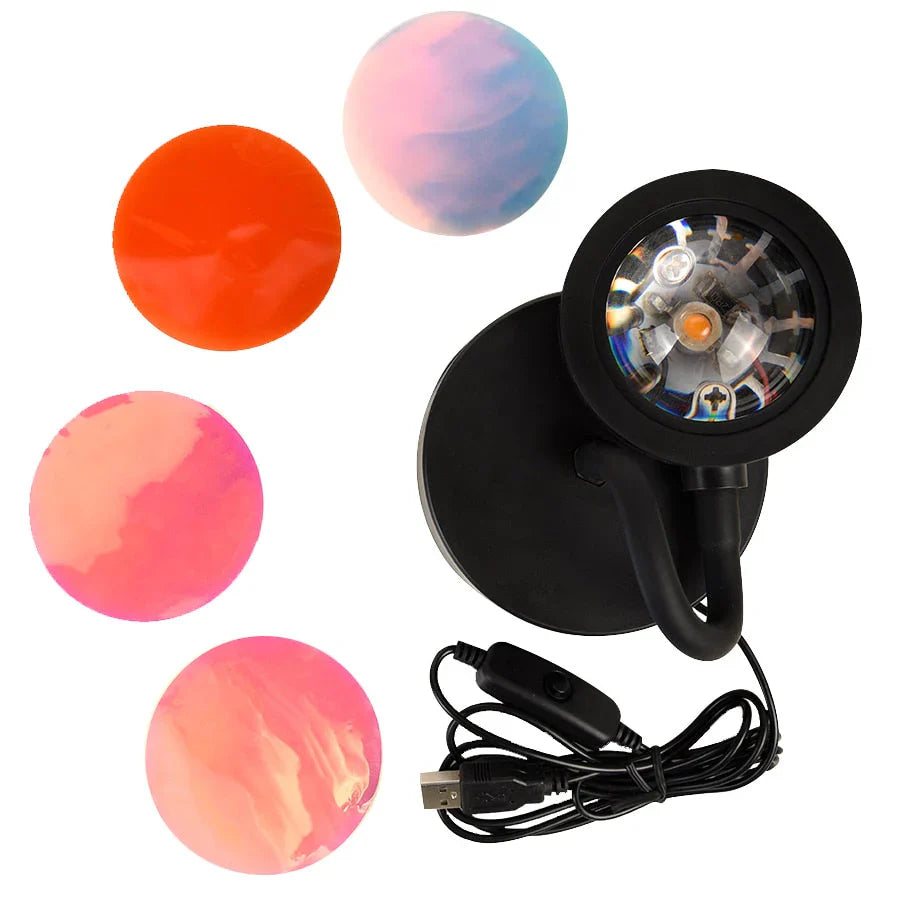 Sunset Lamp with 4 Colours - GlowSphere