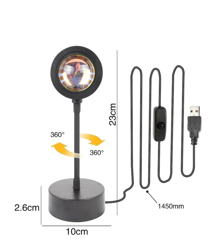 Sunset Lamp with 4 Colours - GlowSphere