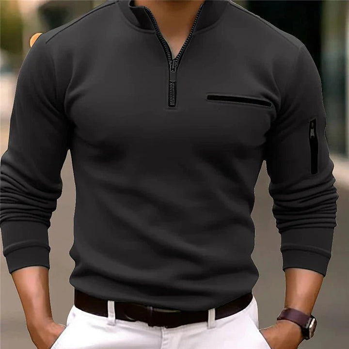 Luxury Men's Pullover with Zip - Davy