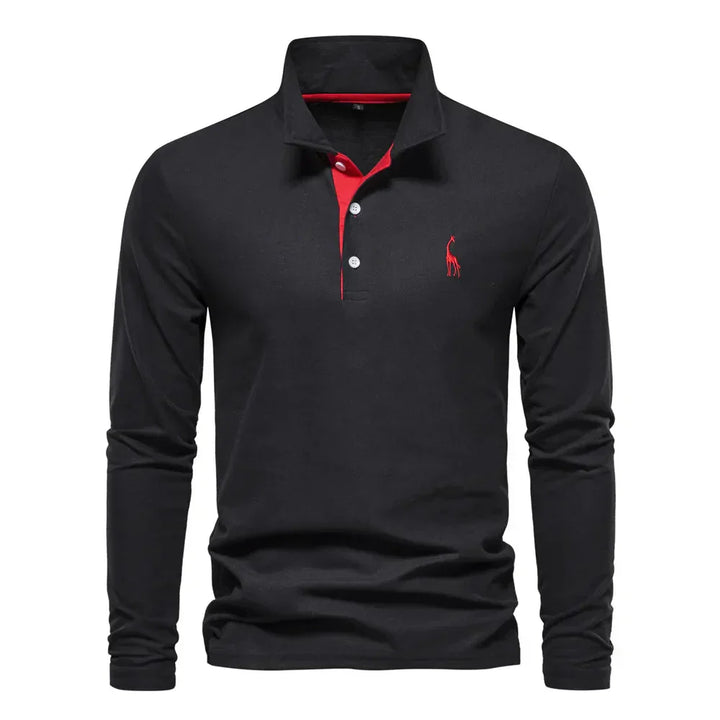 Classic Men's Long Sleeve Polo Shirt - Felix