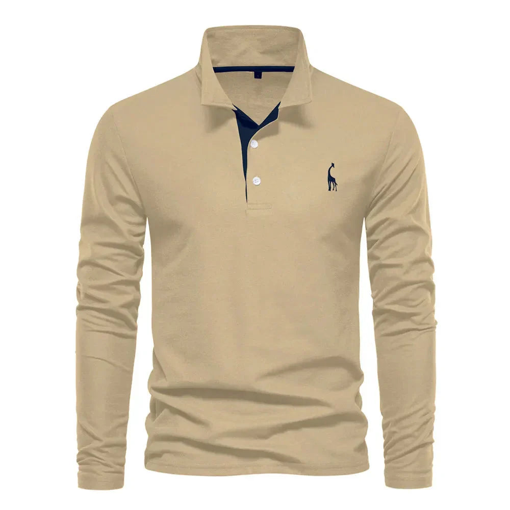 Classic Men's Long Sleeve Polo Shirt - Felix